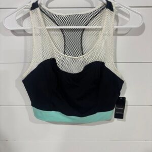 Y2K Bebe  Black and Mint Sports Bra